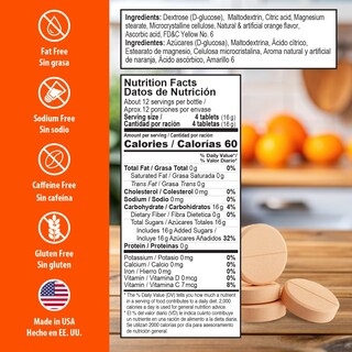 Foto 4 | Foto 4 | Tabletas De Glucosa Dex4 Sabor Naranja 50 Tabletas 200 G - Venta Internacional.
