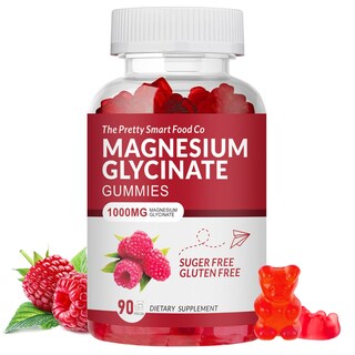 Foto 1 | Foto 1 | Gomitas De Glicinato De Magnesio De The Pretty Smart Food Co. 1000 Mg Con 90 Unidades De Potasio - Venta Internacional.