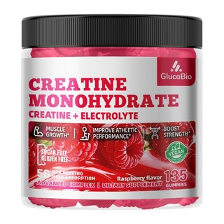 Foto 1 | Foto 1 | Gomitas De Monohidrato De Creatina Supplement Glucobio 135 Unidades - Venta Internacional.