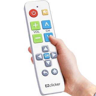 Foto 1 | Foto 1 | Control Remoto Universal De Tv Ezclicker Con Botón Grande Para Personas Mayores Plateado - Venta Internacional.