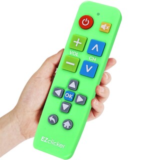 Foto 1 | Foto 1 | Control Remoto De Tv Ezclicker Plus Con Botón Grande Universal Color Verde - Venta Internacional.