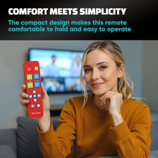 Foto 6 | Foto 6 | Control Remoto Universal Para Tv Ezclicker Plus Botón Grande Rojo - Venta Internacional.
