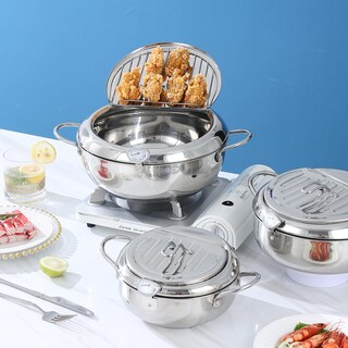 Foto 7 | Foto 7 | Sartén Tempura Ycxmjyr Grande De 4.4 Cuartos De Galón Con Termómetro - Venta Internacional.