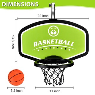 Foto 6 | Foto 6 | Canasta De Baloncesto Heyzoo Para Trampolín Impermeable Verde Con Bomba - Venta Internacional.