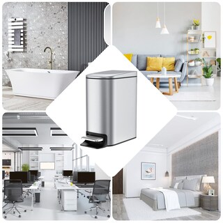 Foto 7 | Foto 7 | Bote De Basura Bethebest De Acero Inoxidable De 6 L/1.6 Galones Con Tapa - Venta Internacional.
