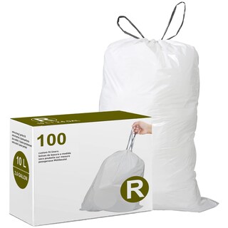 Foto 1 | Foto 1 | Bolsas De Basura Displayforever Code R  10 L  100 Unidades  1 2 Mil  Blancas - Venta Internacional.