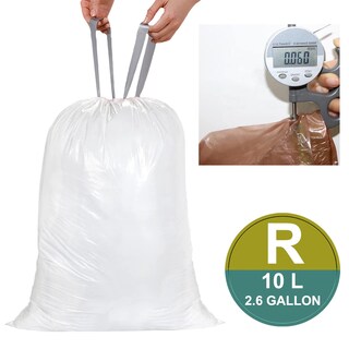 Foto 2 | Foto 2 | Bolsas De Basura Displayforever Code R  10 L  100 Unidades  1 2 Mil  Blancas - Venta Internacional.