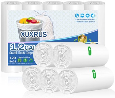Foto 1 | Foto 1 | Bolsas De Basura Xuxrus De 5 L/1.2 Galones Para Inodoro Oficina 120 Unidades - Venta Internacional.