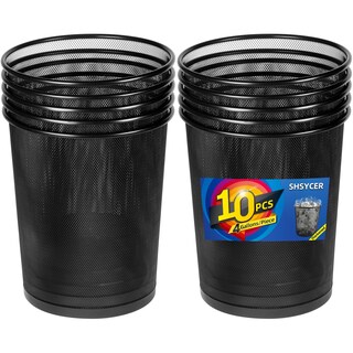 Foto 1 | Foto 1 | Botes De Basura Shsycer Black Mesh 15l (4 Galones) Paquete De 10 - Venta Internacional.