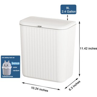 Foto 2 | Foto 2 | Cubo De Compostaje De Cocina Ryhiac De 9 L/2.4 Galones Con Tapa Montado En La Pared - Venta Internacional.