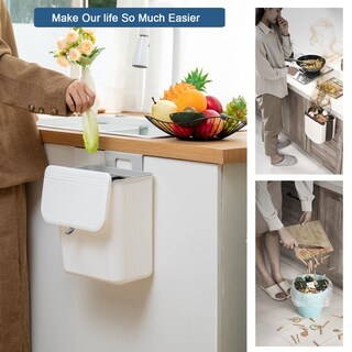 Foto 3 | Foto 3 | Cubo De Compostaje De Cocina Ryhiac De 9 L/2.4 Galones Con Tapa Montado En La Pared - Venta Internacional.