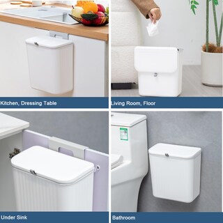 Foto 7 | Foto 7 | Cubo De Compostaje De Cocina Ryhiac De 9 L/2.4 Galones Con Tapa Montado En La Pared - Venta Internacional.
