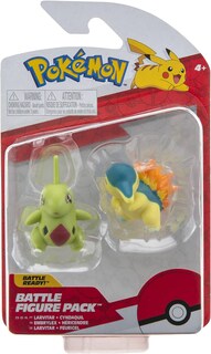 Foto 2 | Foto 2 | Pack De Figuras Pokémon Larvitar + Cyndaquil Battle Series De 5 Cm - Venta Internacional.