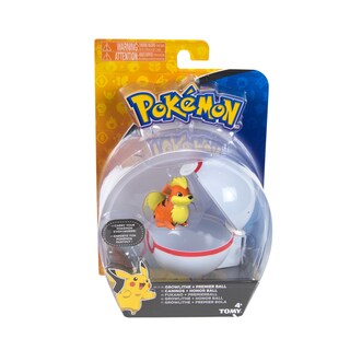 Foto 2 | Foto 2 | Poké Ball De Juguete Pokémon Clip And Carry Con Figura De Growlithe - Venta Internacional.
