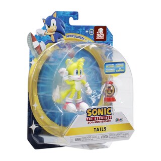 Foto 3 | Foto 3 | Figura De Acción Sonic The Hedgehog Modern Tails De 10 Cm Con Anillo - Venta Internacional.