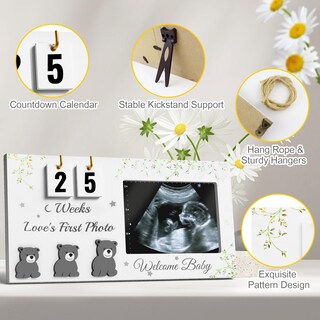 Foto 6 | Foto 6 | Marco De Fotos De Ultrasonido Yinepand Countdown Weeks 4 X 3 Pulgadas - Venta Internacional.