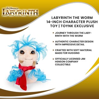 Foto 7 | Foto 7 | Peluche Vault The Worm From Labyrinth 35 Cm - Venta Internacional.