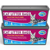 Bolsas De Recarga De Arena Para Gatos Genie Easy Roll  2 Paquetes - Venta Internacional.