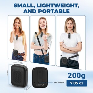 Foto 5 | Foto 5 | Amplificador De Voz Hw Haoworks A006 Micrófono De Solapa Inalámbrico De 15 W - Venta Internacional.