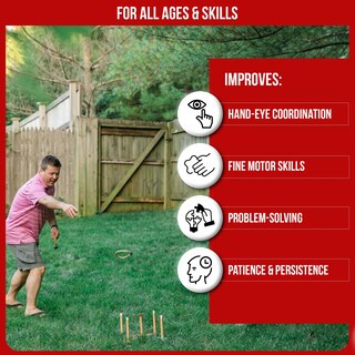 Foto 6 | Foto 6 | Juegos De Patio Al Aire Libre Bolaball Ring Toss Game Para Toda La Familia - Venta Internacional.