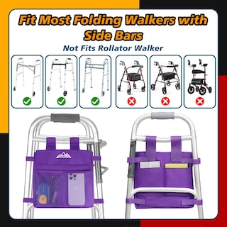 Foto 5 | Foto 5 | Bolsa Lateral Walker Supergear  Resistente Al Agua  Universal  Color Morado - Venta Internacional.