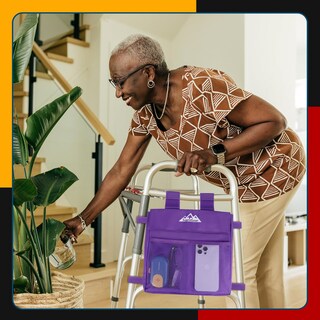 Foto 6 | Foto 6 | Bolsa Lateral Walker Supergear  Resistente Al Agua  Universal  Color Morado - Venta Internacional.