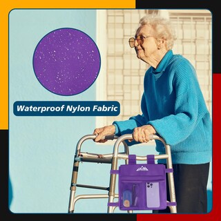 Foto 7 | Foto 7 | Bolsa Lateral Walker Supergear  Resistente Al Agua  Universal  Color Morado - Venta Internacional.