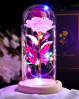 Foto 1 | Foto 1 | Eternal Crystal Galaxy Glass Rose In Dome Para Mujer - Venta Internacional.