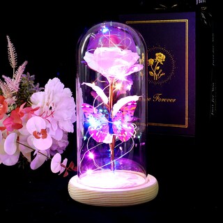 Foto 3 | Foto 3 | Eternal Crystal Galaxy Glass Rose In Dome Para Mujer - Venta Internacional.