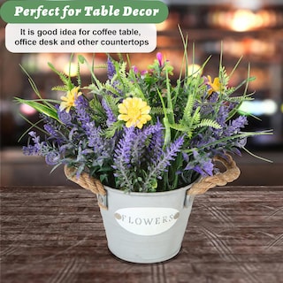 Foto 4 | Foto 4 | Planta Artificial En Maceta Mixrose Con Flores De Lavanda De 25 Cm De Altura - Venta Internacional.