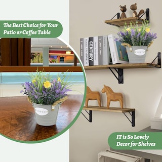 Foto 5 | Foto 5 | Planta Artificial En Maceta Mixrose Con Flores De Lavanda De 25 Cm De Altura - Venta Internacional.