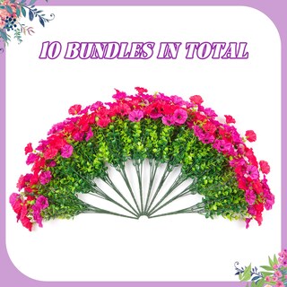 Foto 3 | Foto 3 | Hrobek Con Flores Artificiales Para Decoración De Exteriores  Color Rosa Morado - Venta Internacional.