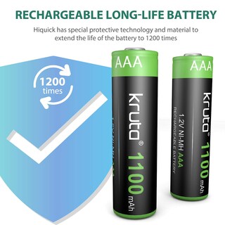 Foto 6 | Foto 6 | Batería Solar Recargable Aaa Kruta 1100mah 1.2v (paquete De 12) - Venta Internacional.