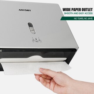Foto 3 | Foto 3 | Dispensador De Toallas De Papel De Pared Anydry Silver 200 Hojas - Venta Internacional.
