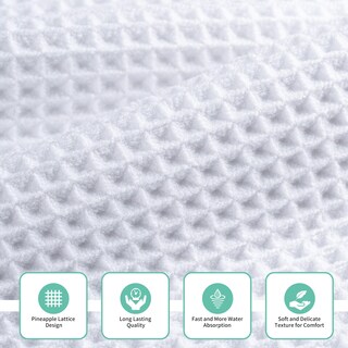 Foto 2 | Foto 2 | Toallas Microfi De Microfibra Para Baño Con Gofres 3 Piezas De Gran Tamaño - Venta Internacional.