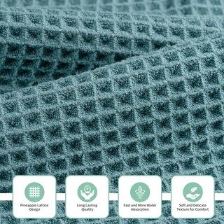 Foto 2 | Foto 2 | Toallas Microfi De Microfibra Para Baño Con Gofres 3 Piezas De Gran Tamaño - Venta Internacional.