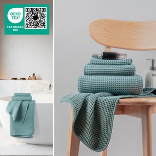 Foto 4 | Foto 4 | Toallas Microfi De Microfibra Para Baño Con Gofres 3 Piezas De Gran Tamaño - Venta Internacional.