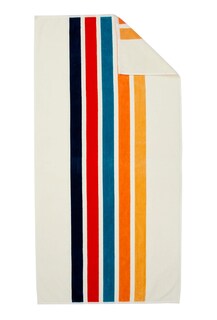 Foto 1 | Foto 1 | Toalla De Playa Loon & Lake Luxury Retro Stripes 100% Algodón - Venta Internacional.