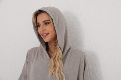 Foto 6 | Foto 6 | Toalla De Playa Con Capucha De Surf Nuburgrey De Secado Rápido Para Adultos - Venta Internacional.