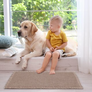 Foto 6 | Foto 6 | Alfombra De Baño Zall Tan Waffle Superabsorbente Antideslizante 60 X 90 Cm - Venta Internacional.