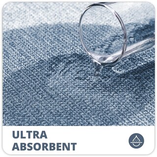 Foto 3 | Foto 3 | Juego De Alfombras De Baño Bosap  Finas  Antideslizantes  Azules  45 X 70 Y 50 X 60 Cm - Venta Internacional.