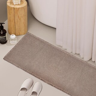 Foto 4 | Foto 4 | Alfombra De Baño Zall Tan Waffle Superabsorbente Antideslizante 60 X 180 Cm - Venta Internacional.