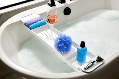 Foto 3 | Foto 3 | Bandeja De Baño Madesmart Expandible Para Bañeras De Plástico Color Blanco - Venta Internacional.