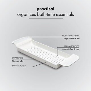 Foto 6 | Foto 6 | Bandeja De Baño Madesmart Expandible Para Bañeras De Plástico Color Blanco - Venta Internacional.