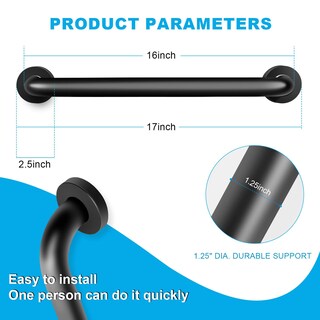 Foto 4 | Foto 4 | Barras De Apoyo Para Ducha Jiuyuds De 40 Cm Resistentes Antideslizantes Paquete De 2 - Venta Internacional.