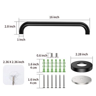 Foto 2 | Foto 2 | Barra De Apoyo Para Ducha Zuext Acero Inoxidable Negro Frotado Con Aceite 40 Cm - Venta Internacional.