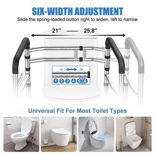Foto 3 | Foto 3 | Barra De Seguridad Para Inodoro Ugarden De Acero Inoxidable Con Soporte De 380 Libras - Venta Internacional.