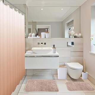 Foto 2 | Foto 2 | Set De Baño Xlhomo Blanco Y Dorado Con Cortina De Ducha 24 Unidades - Venta Internacional.
