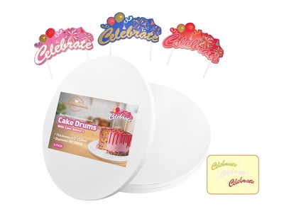 Foto 1 | Foto 1 | Tambores Para Tartas Golden Bakery Family Redondos De 10 Pulgadas Blancos (paquete De 3) - Venta Internacional.