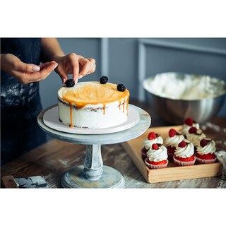 Foto 4 | Foto 4 | Tambor Para Tartas Losris Redondo Plateado 30 Cm De Diámetro - Venta Internacional.